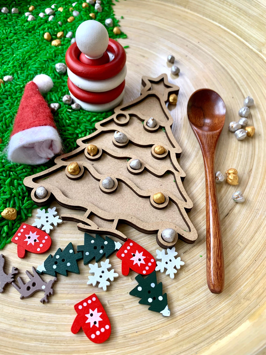 SECONDS Christmas Sensory Box Peg Play Designs