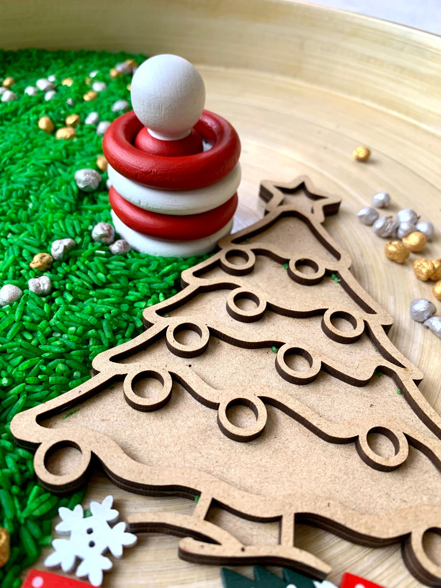 SECONDS Christmas Sensory Box Peg Play Designs