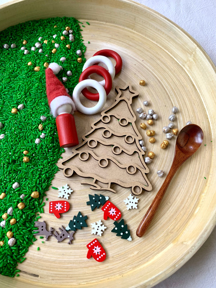 SECONDS Christmas Sensory Box Peg Play Designs