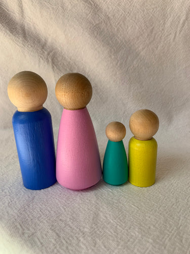 #7 Seconds 9cm & 6cm Peg Dolls