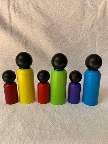 #3 Seconds 9cm & 6cm Peg Dolls
