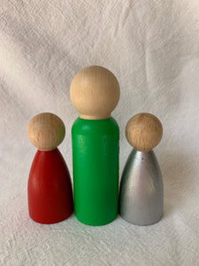 #14 Seconds 9cm & 7cm Peg Dolls