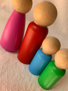 #4 Seconds 9cm & 6cm Peg Dolls