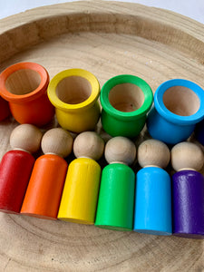 Rainbow Nesting Pots