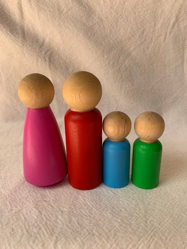 #4 Seconds 9cm & 6cm Peg Dolls