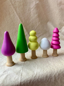 Spring Trees set x5