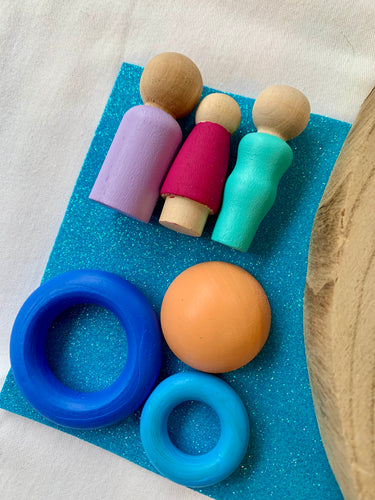 Mermaid Peg Doll Loose Part