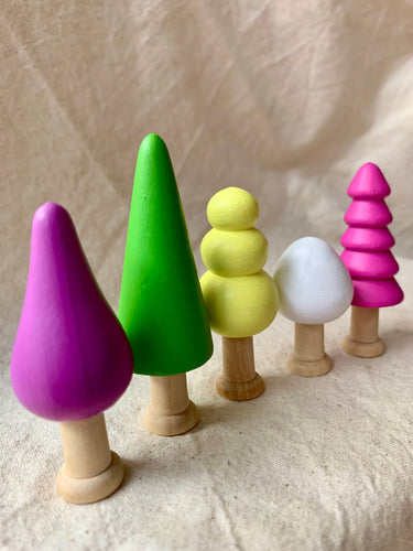 Spring Trees set x5