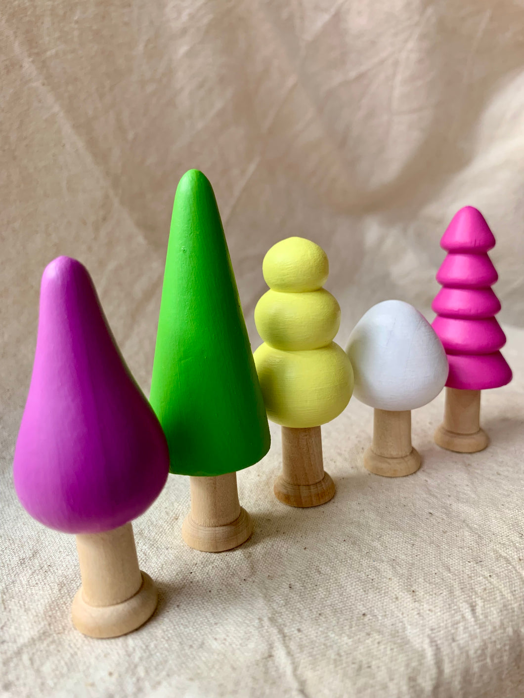 Spring Trees set x5