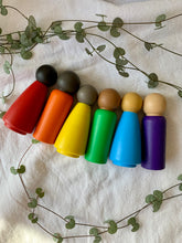 Load image into Gallery viewer, Rainbow Diverse Mixed Peg Dolls 9cm
