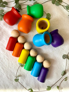 Nesting Pots Rainbow