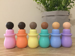 Light Pastel Diverse Nesting Pots