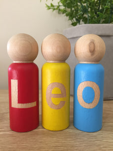 Name Dolls NATURAL (upper & lower case)